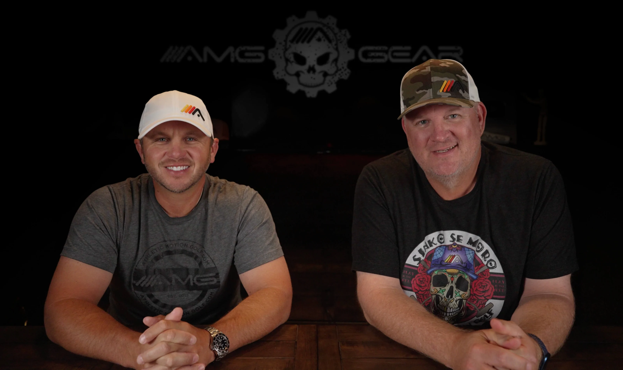Shaun and Mike of Athletic Motion Golf in the AMG studio.